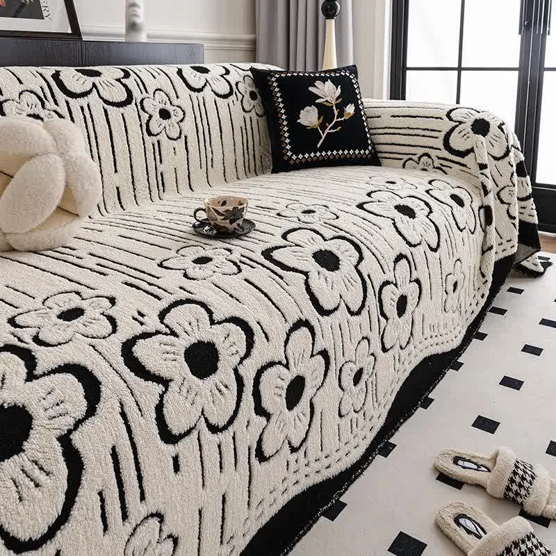 Powerful Ownkoti Floral Plush Sofa Throw Blanket Elegant