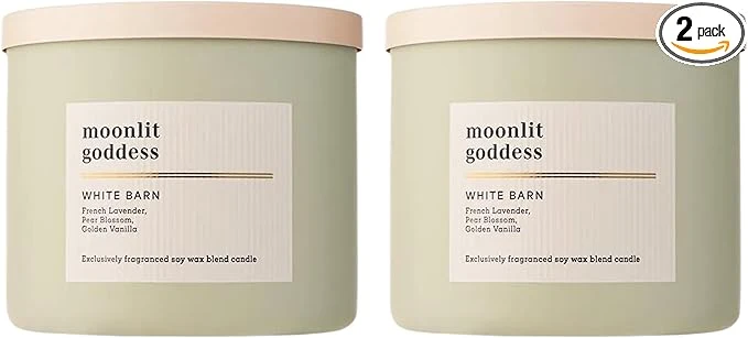 Organic Bath Body Works 3-Wick Candle Moonlit Goddess Candle Strong Throw Secure