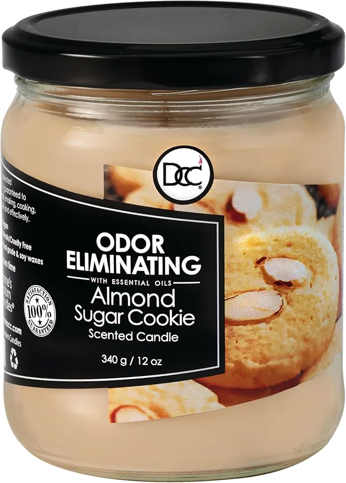 Outstanding Almond Sugar Cookie Odor Eliminating Highly Fragranced Candle Selected