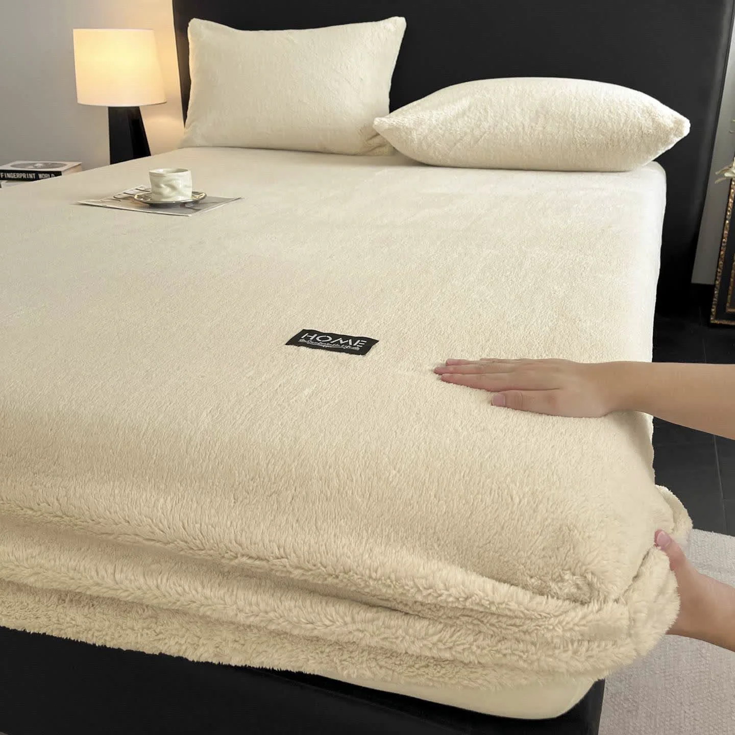 Proven Ownkoti Solid Color Plush Warm Fitted Sheet High-Performance