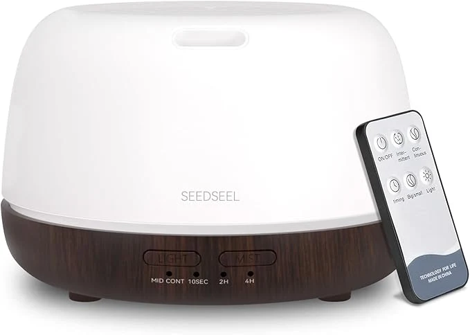 Practical SEEDSEEL 300ML Essential Oil Diffuser Small Aromatherapy Diffuser Professional