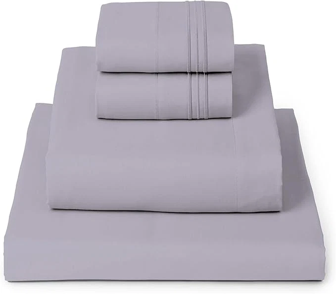 Eco-Friendly Mellanni Full Sheets Set – 4 PC Iconic Collection Bedding – Hotel Luxury Extra Soft Cooling Bed Sheets – Wrinkle Fade Stain Resistant Full Lavender Convenient