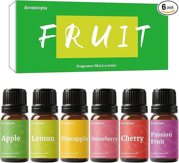 Responsible Fruit Fragrance Oils Aromtopia 6x10ml Fruity Essential Oils Fine