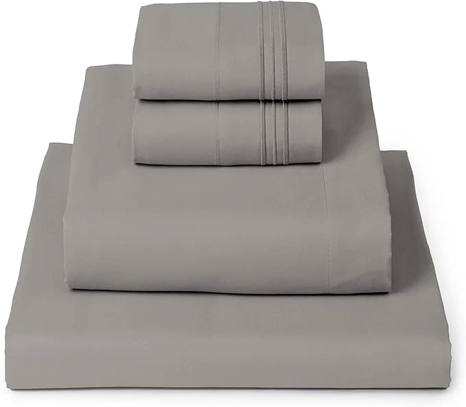 Advanced Mellanni Queen Sheets Set – 4 PC Iconic Collection Bedding – Hotel Luxury Extra Soft Cooling Bed Sheets – Wrinkle Fade Stain Resistant Queen Taupe Optimized