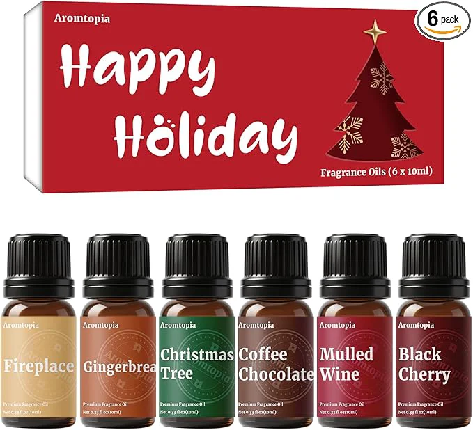 Modern Fragrance Oil Holiday Set Aromtopia Essential Oils Smart
