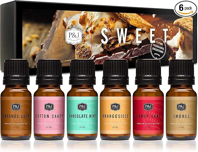 Pure P J Trading Fragrance Oils for Diffusers for Home Sweet Set Fragrance Scents Clean