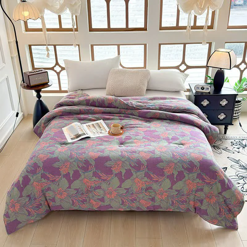 Trusted Ownkoti Lily Cotton Double Gauze Quilt Effective