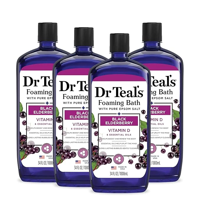 Solid Dr Teal’s Foaming Bath with Pure Epsom Salt 34 fl oz Environmentally Friendly