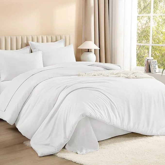 Artisan Litanika Twin Twin XL Size Comforter Set White – 5 Piece Bed in a Bag Lightweight Bed Set with Comforter Sheets Pillowcase amp Sham Excellent