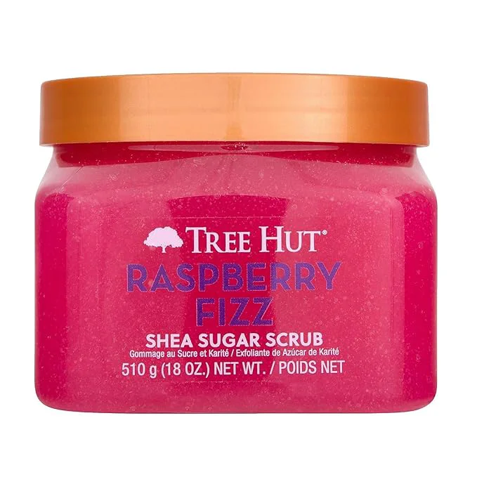 High-Performance Tree Hut Raspberry Fizz Shea Sugar Scrub Exfoliating Hydrating Moisturizing Healthy