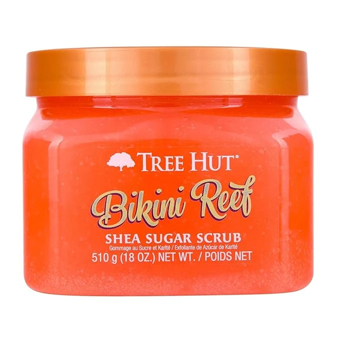 Official Tree Hut Bikini Reef Shea Sugar Scrub Exfoliating Hydrating Moisturizing Reliable