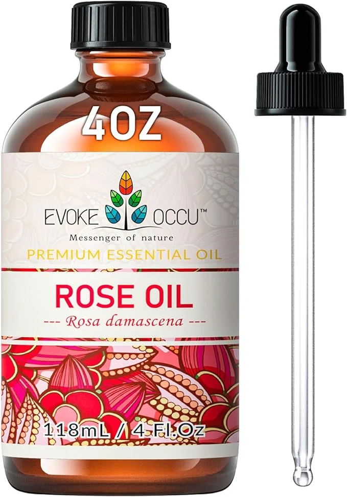 Eco-Friendly EVOKE OCCU Rose Essential Oil for Skin Care Relaxation Home Cleaning Fashionable