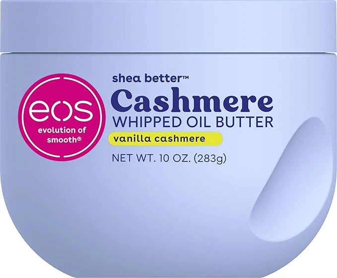 High-Quality eos Cashmere Whipped Oil Body Butter Vanilla Cashmere 72 Hour Weightless Functional