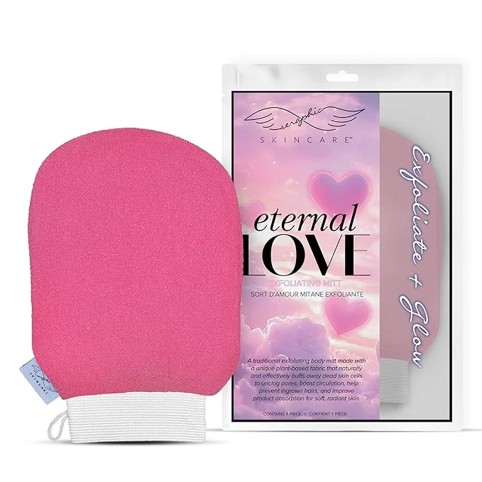 Excellent Seraphic Skincare Eternal Love Premium Exfoliating Mitt Practical