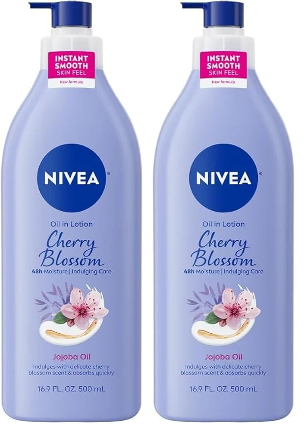 Fashionable NIVEA Oil Infused Cherry Blossom and Jojoba Oil Body Lotion Top-Quality