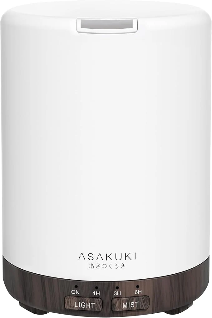 Soft ASAKUKI Essential Oil Diffuser for Home 300 ml Humidifier Flexible