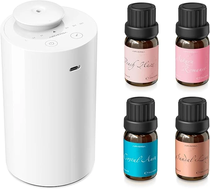 Traditional Airversa Waterless Essential Oil Diffuser Starter Kit Professional