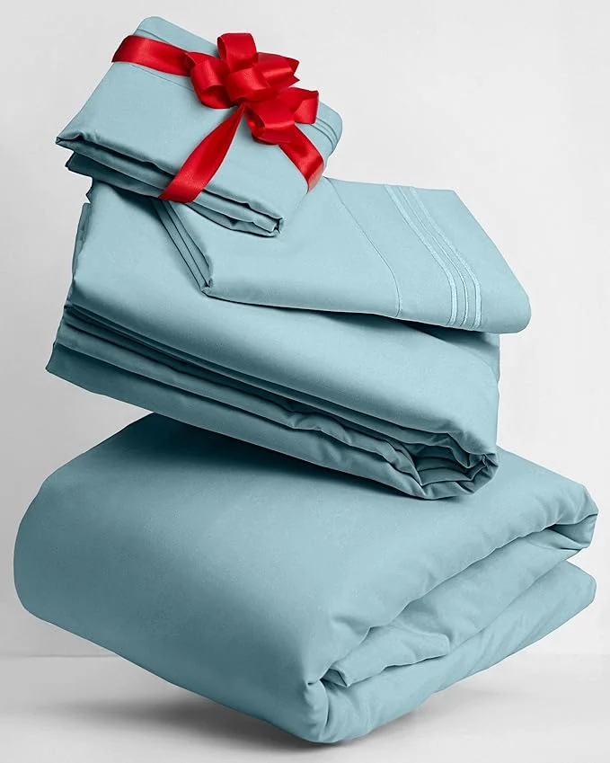 Unique Mellanni Twin XL Sheets Set – 3 PC Iconic Collection Bedding – Hotel Luxury Extra Soft Cooling Bed Sheets – Wrinkle Fade Stain Resistant Twin Extra Long Aqua Convenient