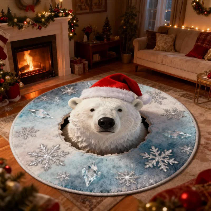 Authentic Ownkoti Christmas Inspires 3D Effect Rug Advanced