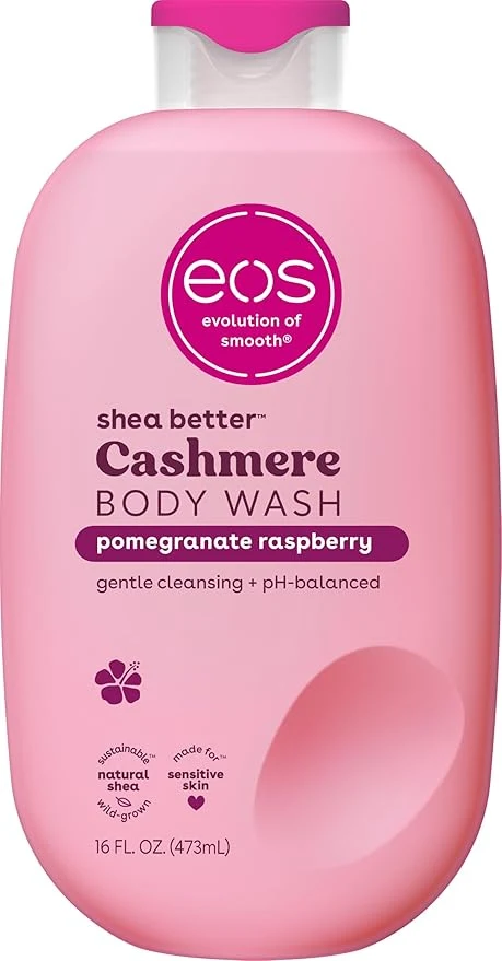 Soft eos Cashmere Body Wash – Pomegranate Raspberry Moisturizing Body Wash Green