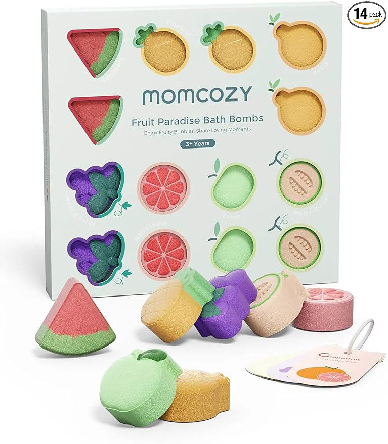 Official Momcozy 14-Pack Fruit Bath Bombs Responsible
