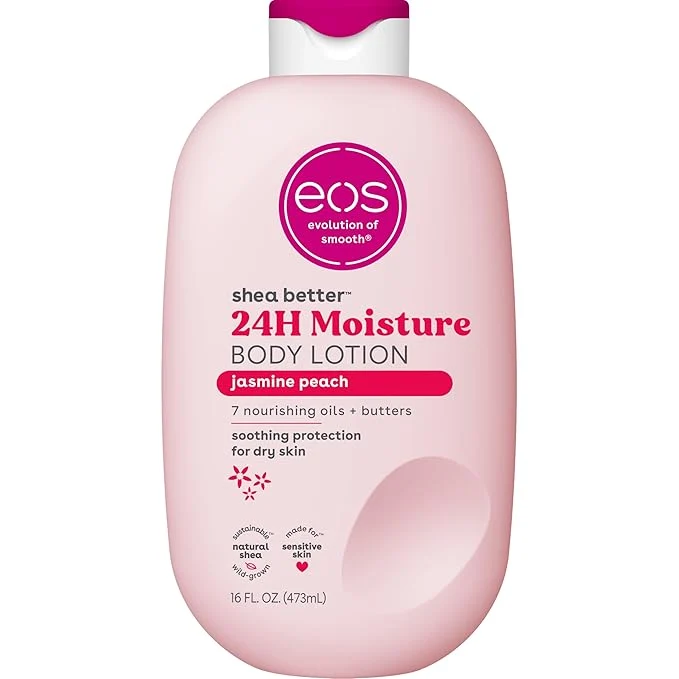 Proven eos Shea Better Body Lotion Jasmine Peach 24-Hour Moisture Skin Care Smart