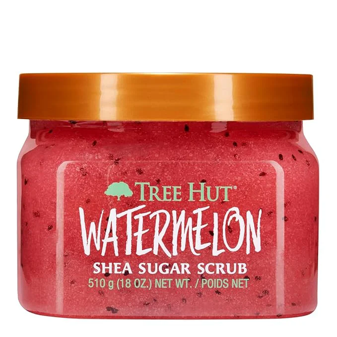 High-End Tree Hut Watermelon Shea Sugar Scrub Mothers Day Gifts Exfoliating Hydrating Recyclable