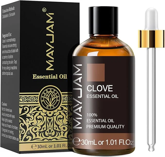 Carefully Designed MAYJAM Clove Bud Essential Oil Premium Pure Essential Oils 1.01FL.OZ Clove Solid