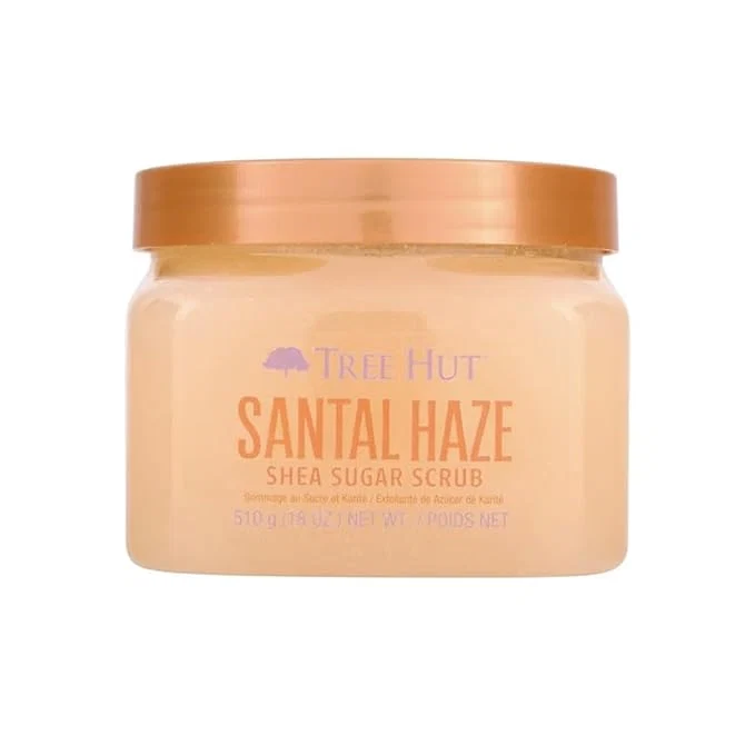 Healthy Tree Hut Santal Haze Shea Sugar Scrub Exfoliating Hydrating Moisturizing Lightweight