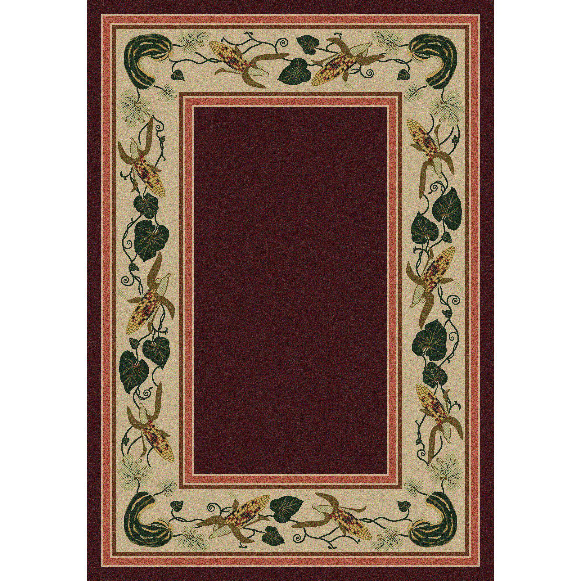 Contemporary Tres Hermanas Rug – Garnet Optimized