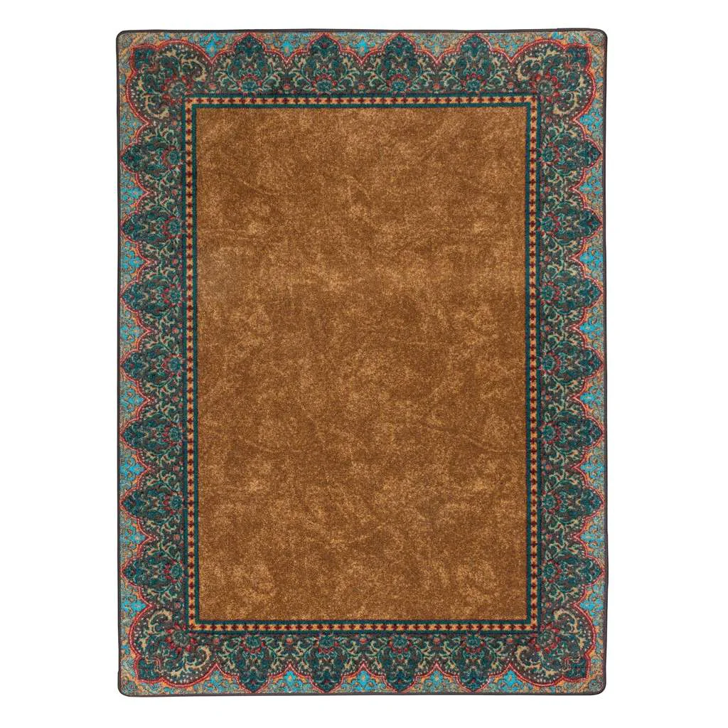 Smooth Fine Sand Rug – Cognac Durable