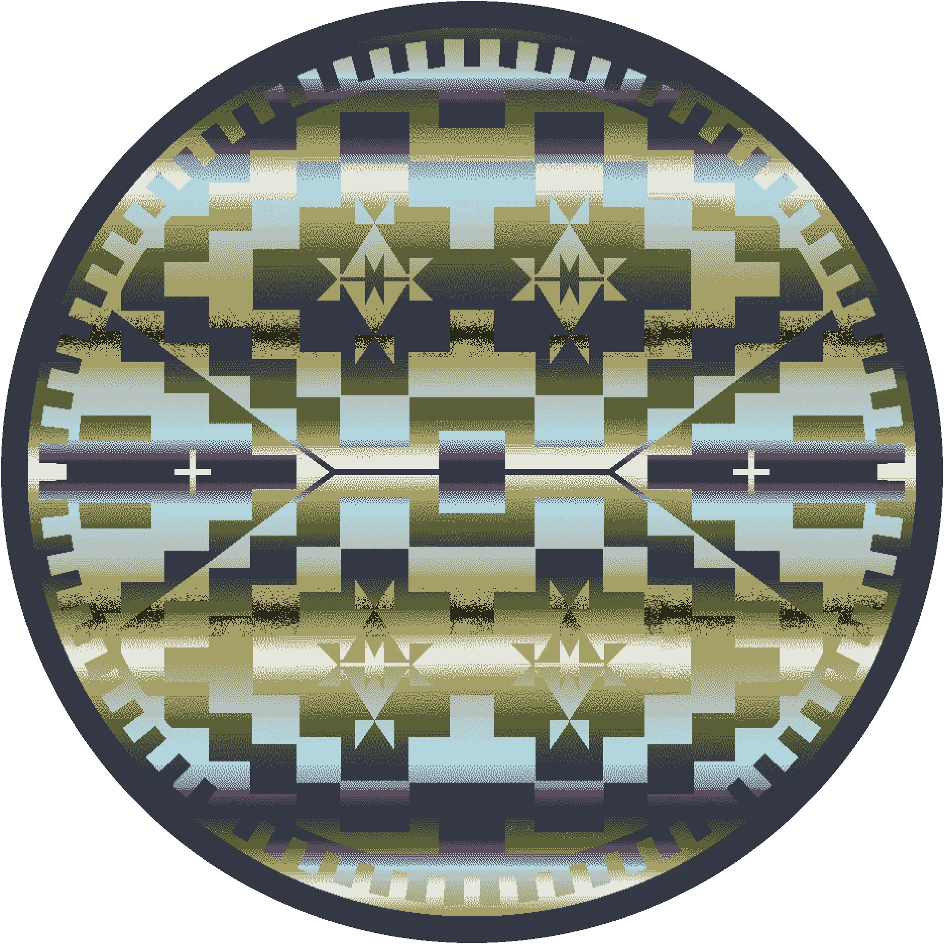 Long-Lasting Desert Morning Rug – Blue Shades Versatile