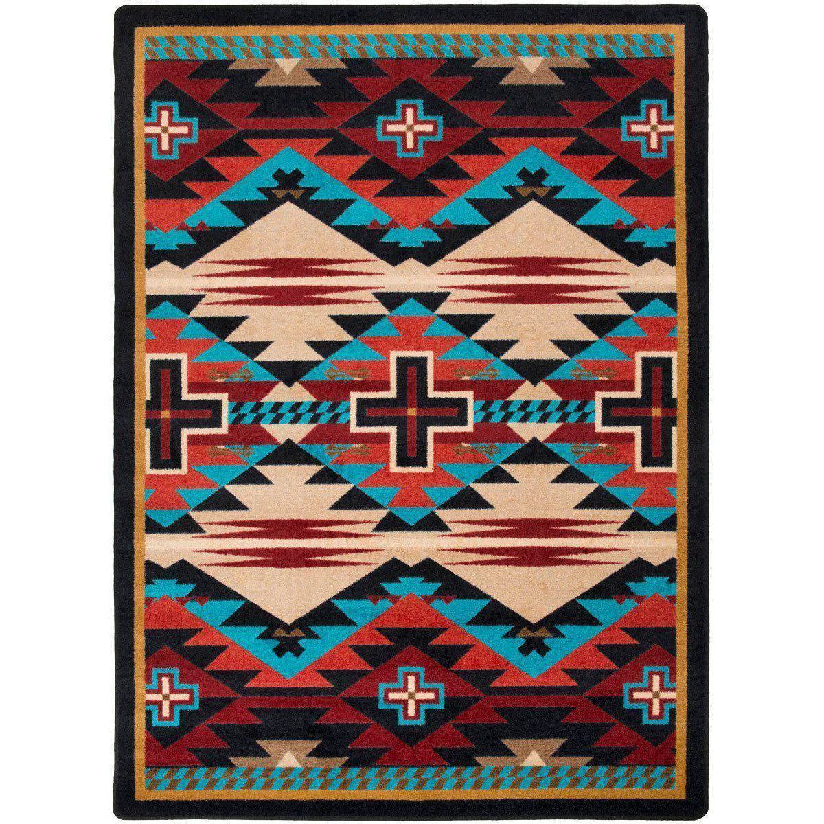 Smart Rustic Crucifix Rug – Blue Innovative