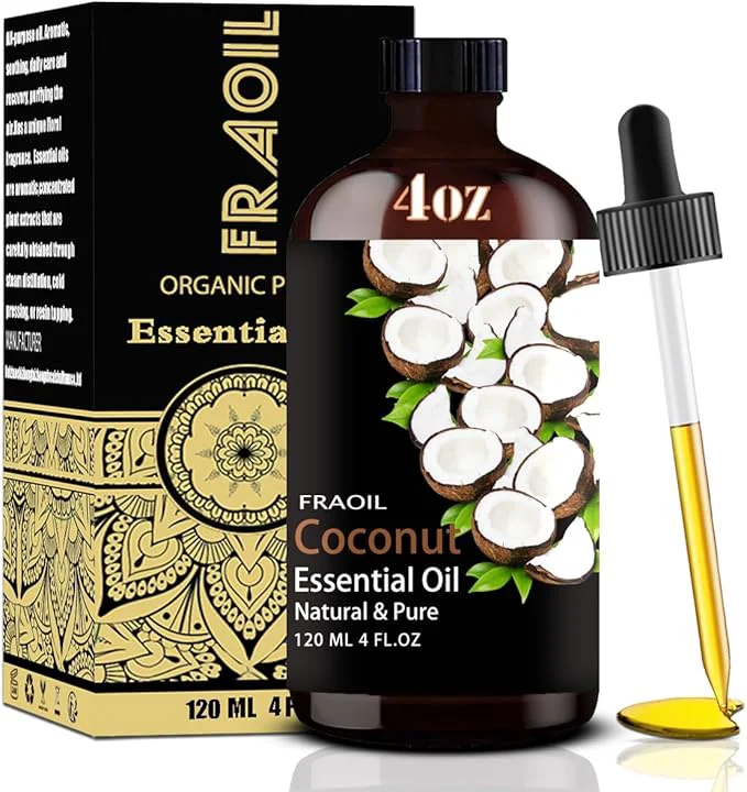 Easy-to-Use Coconut Essential Oil Coconut Oil 4 Fl Oz 120ML Convenient