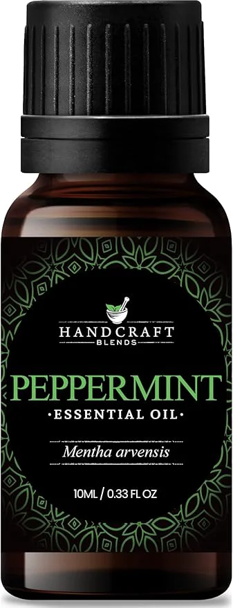Trendy Handcraft Blends Peppermint Essential Oil – 0.33 Fl Oz – Pure and Natural Reliable