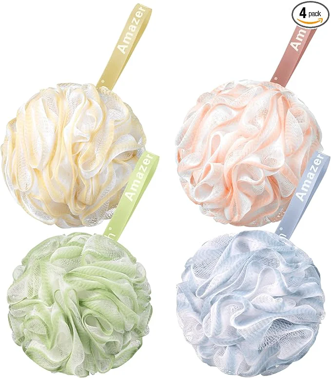 Consistent AmazerBath Loofah Sponge 60g Piece Exfoliating Bath Sponge Body Scrubber Safe