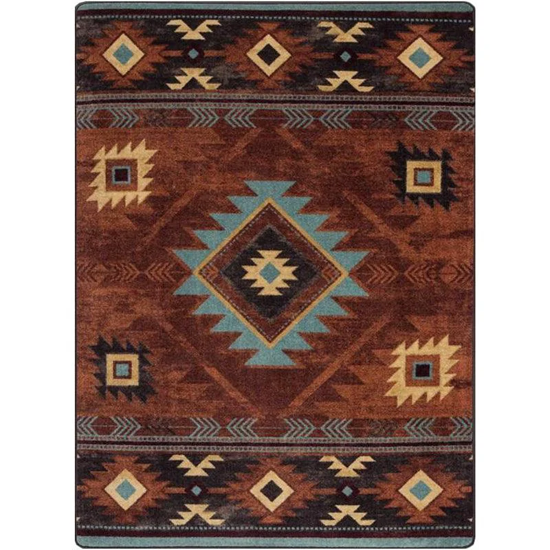 Outstanding Whiskey River Rust Rug Eco-Friendly