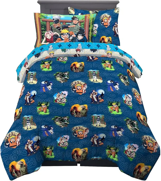 Verified Naruto Anime Bedding Super Soft Comforter And Sheet Set With Sham 5 Piece Twin Size By Franco Relaxed