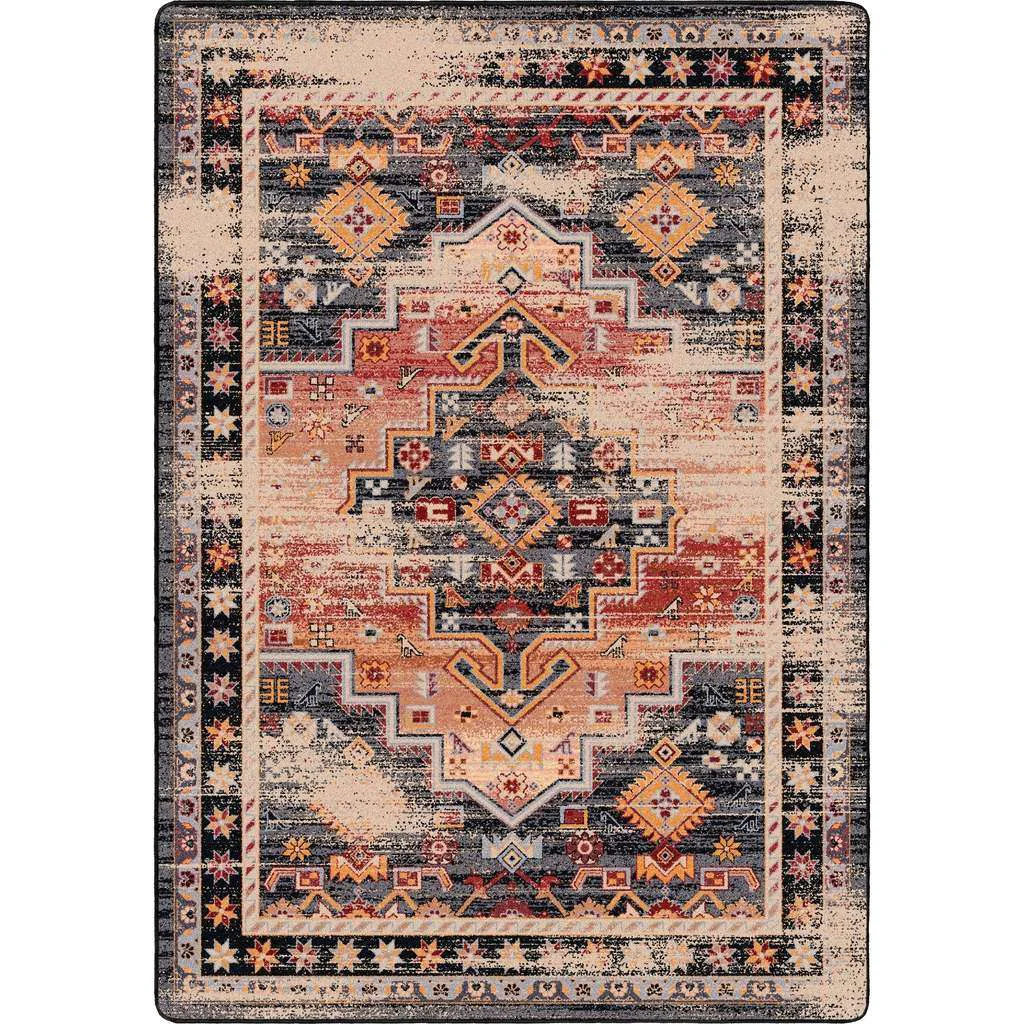 Secure Persian Version Rug – Distressed Sunset Verified