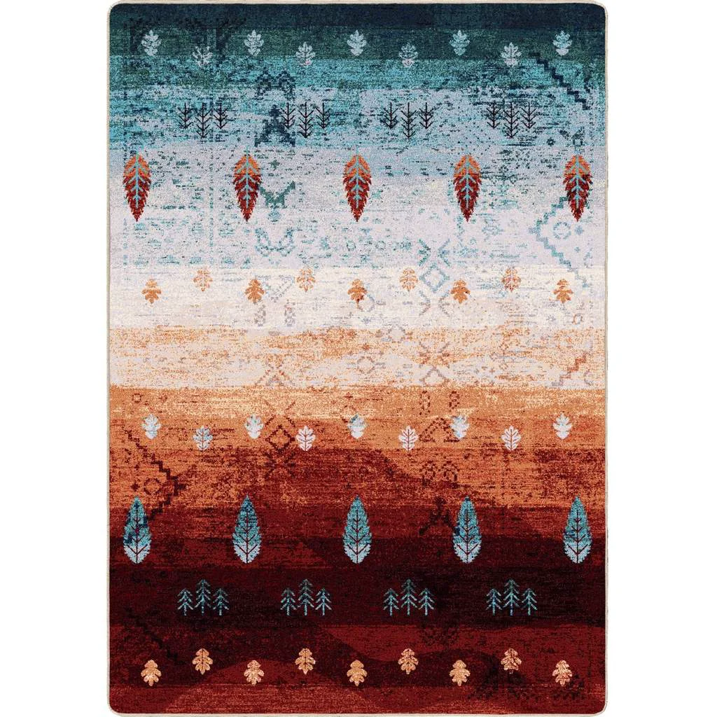 Organic Brushfire Rug – Autumn Scape High-End