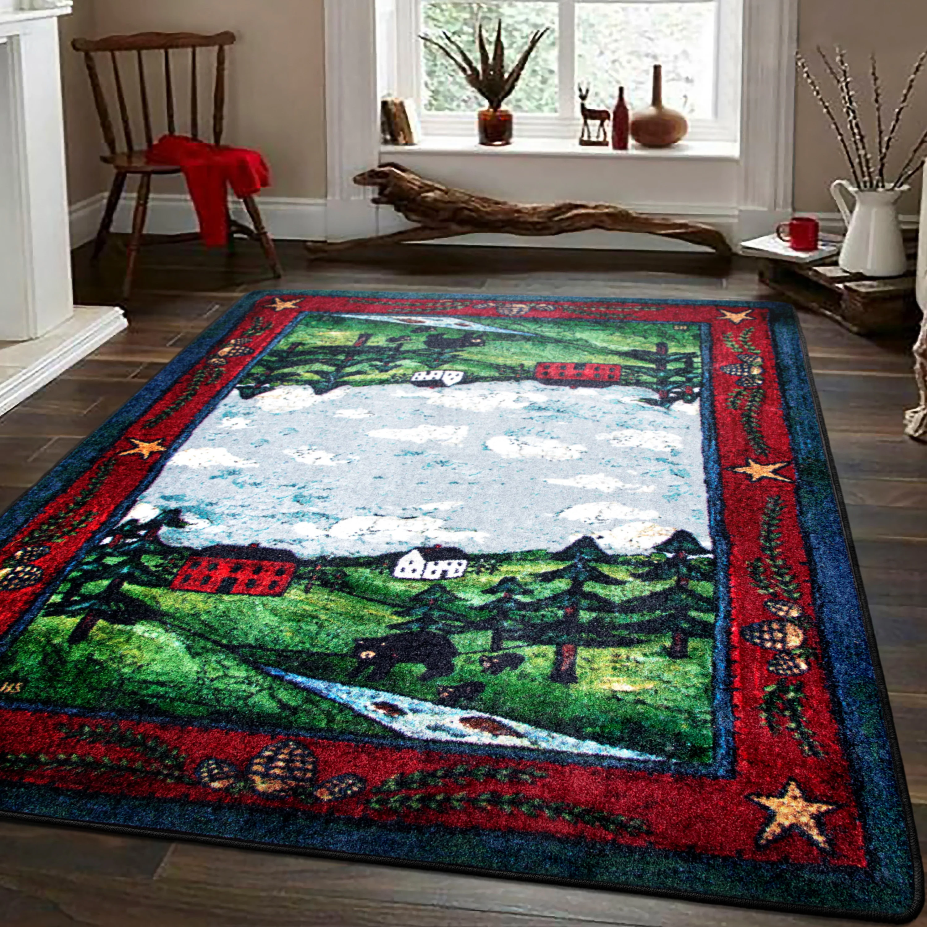 Outstanding Black Bear Creek Rug – Crackle Specialty
