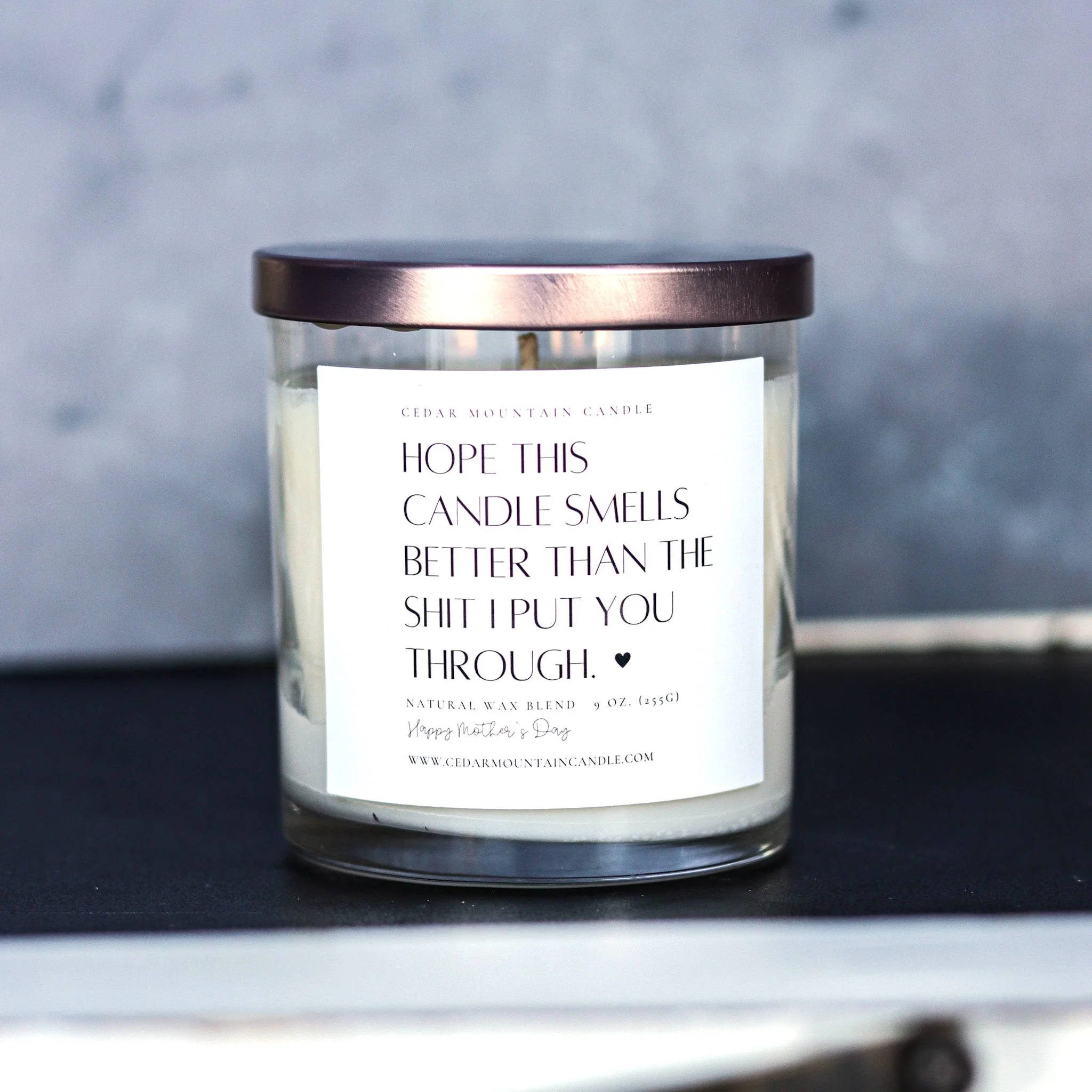 Elegant quot Hope this candle smells … quot – Mother 39 s Day Whiskey Glass Candle Exceptional