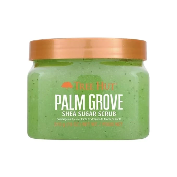 Safe Tree Hut Palm Grove Shea Sugar Scrub Exfoliating Hydrating Moisturizing Solid