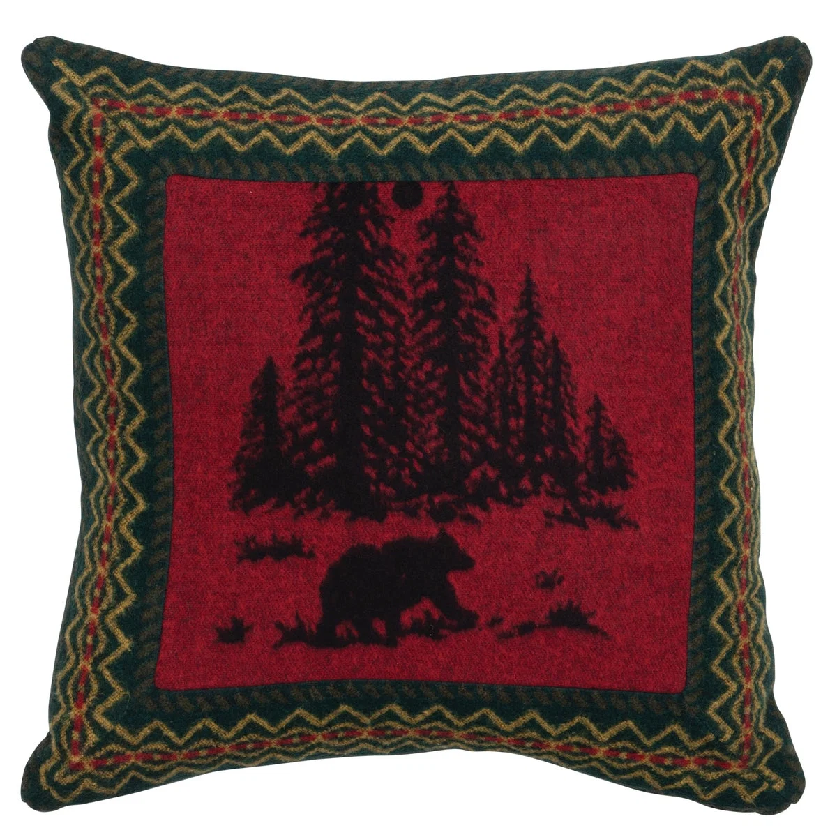 Consistent Wooded River Bear Euro Sham Certified