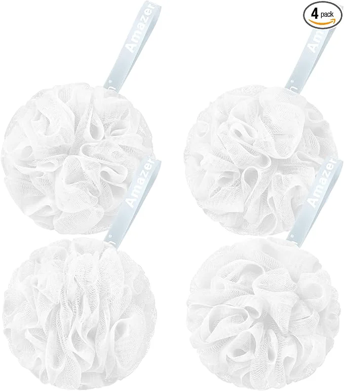 Reusable AmazerBath Loofah Sponge 60g Piece Exfoliating Bath Sponge Body Scrubber Eco-Friendly