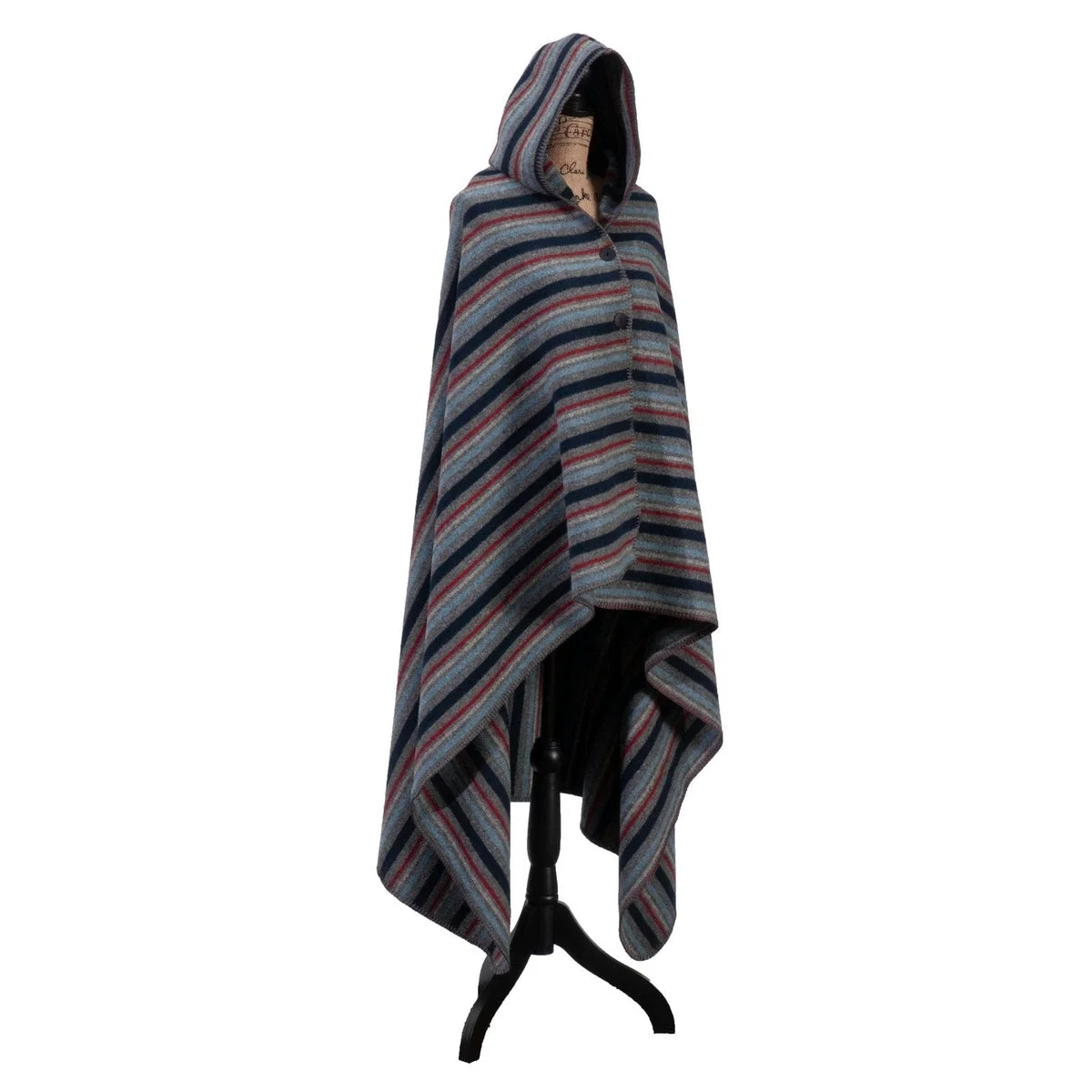 Secure Alpine Stripe Hooded Throw Practical
