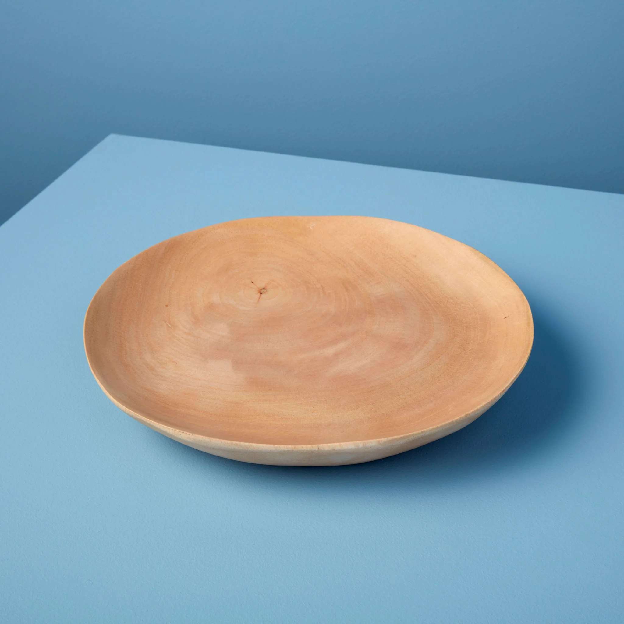 Detailed Kiln Mango Wood Plate Medium Carefully Designed