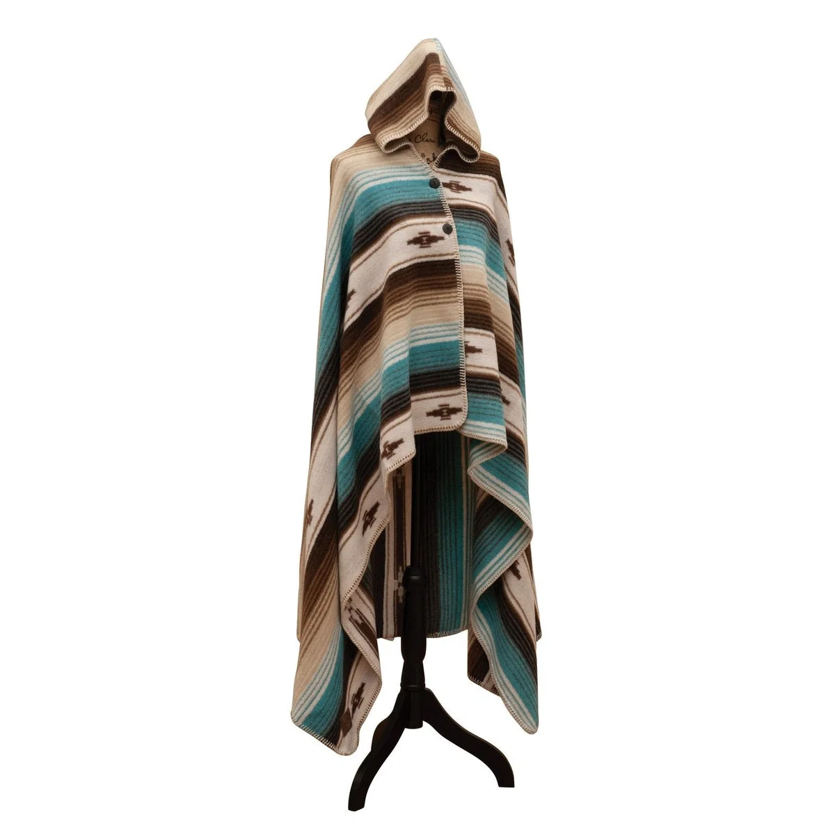 Contemporary Zarape Hooded Throw Environmentally Friendly