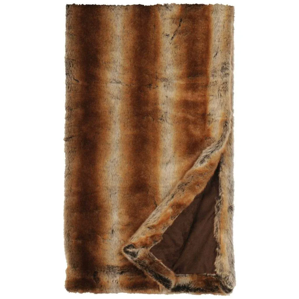 Carefully Designed Chinchilla Throw Fashionable