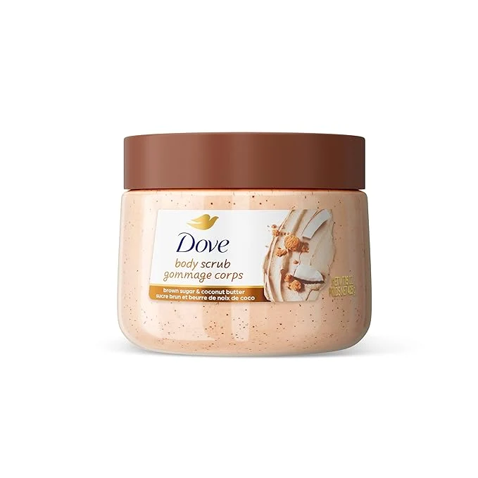 Safe Dove Brown Sugar and Coconut Butter Body Scrub Exfoliates and Deeply Nourishes Consistent